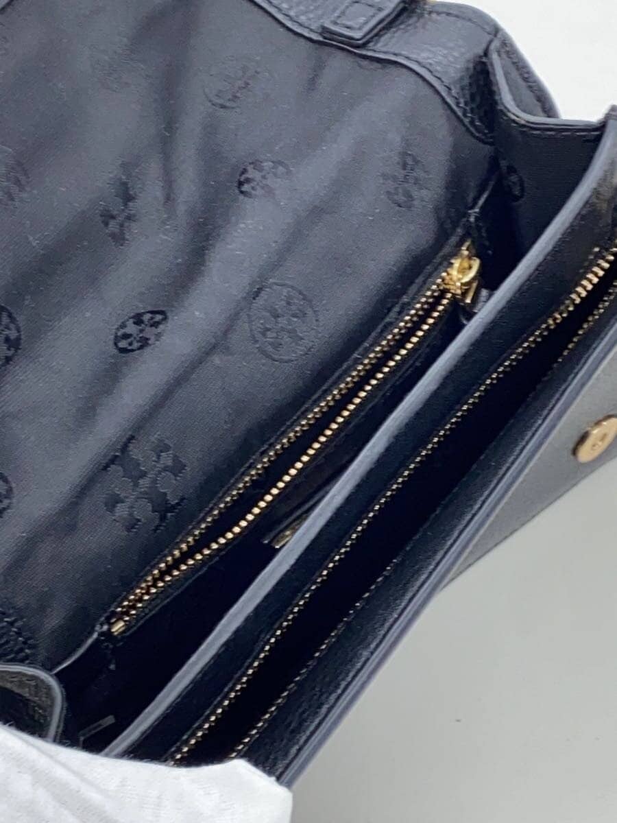 TORY BURCH Shoulder Bag Leather BLK 6