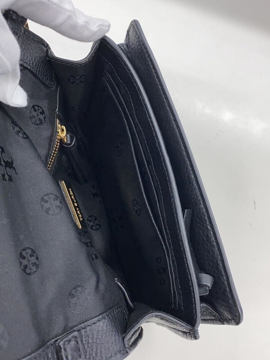 TORY BURCH Shoulder Bag Leather BLK 7