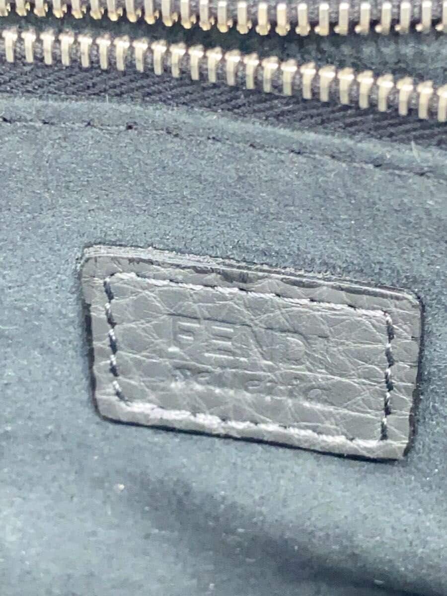 FENDI Mon Star Second Bag Leather GRY 5