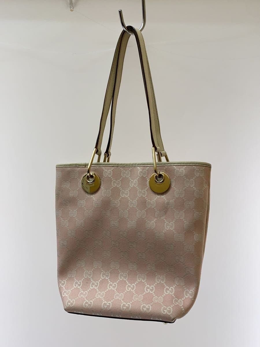 GUCCI Tote Bag_GG Canvas Canvas PNK 3