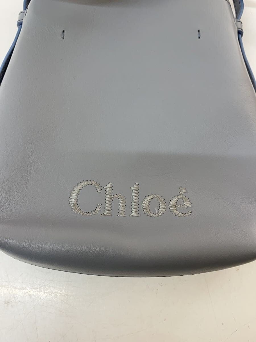 Chloe SENSE Sense Shoulder Bag Leather BLU 5