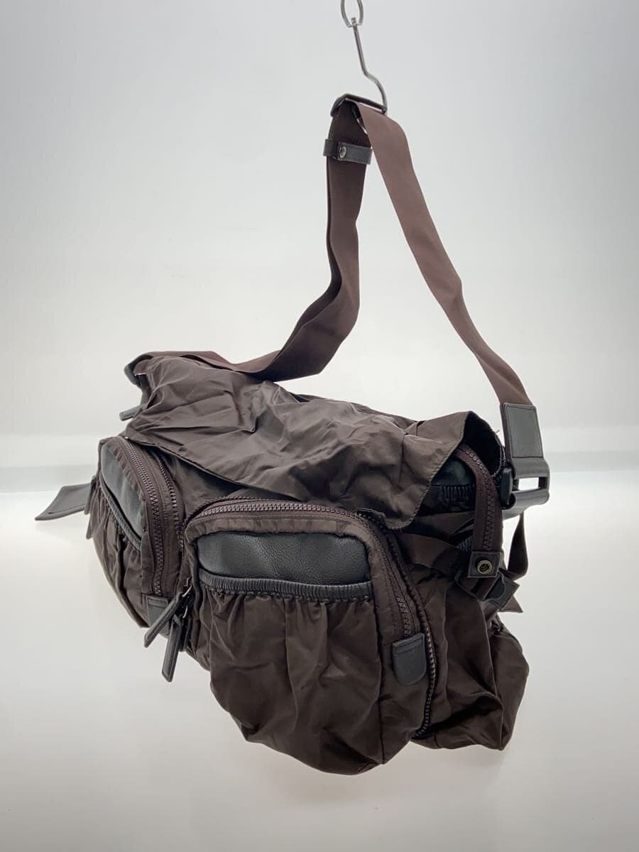 PLEATS PLEASE ISSEY MIYAKE Boston Bag Nylon BRW Solid PP04-AG631 2