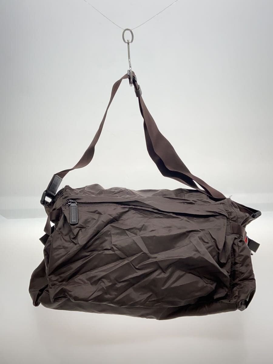 PLEATS PLEASE ISSEY MIYAKE Boston Bag Nylon BRW Solid PP04-AG631 3