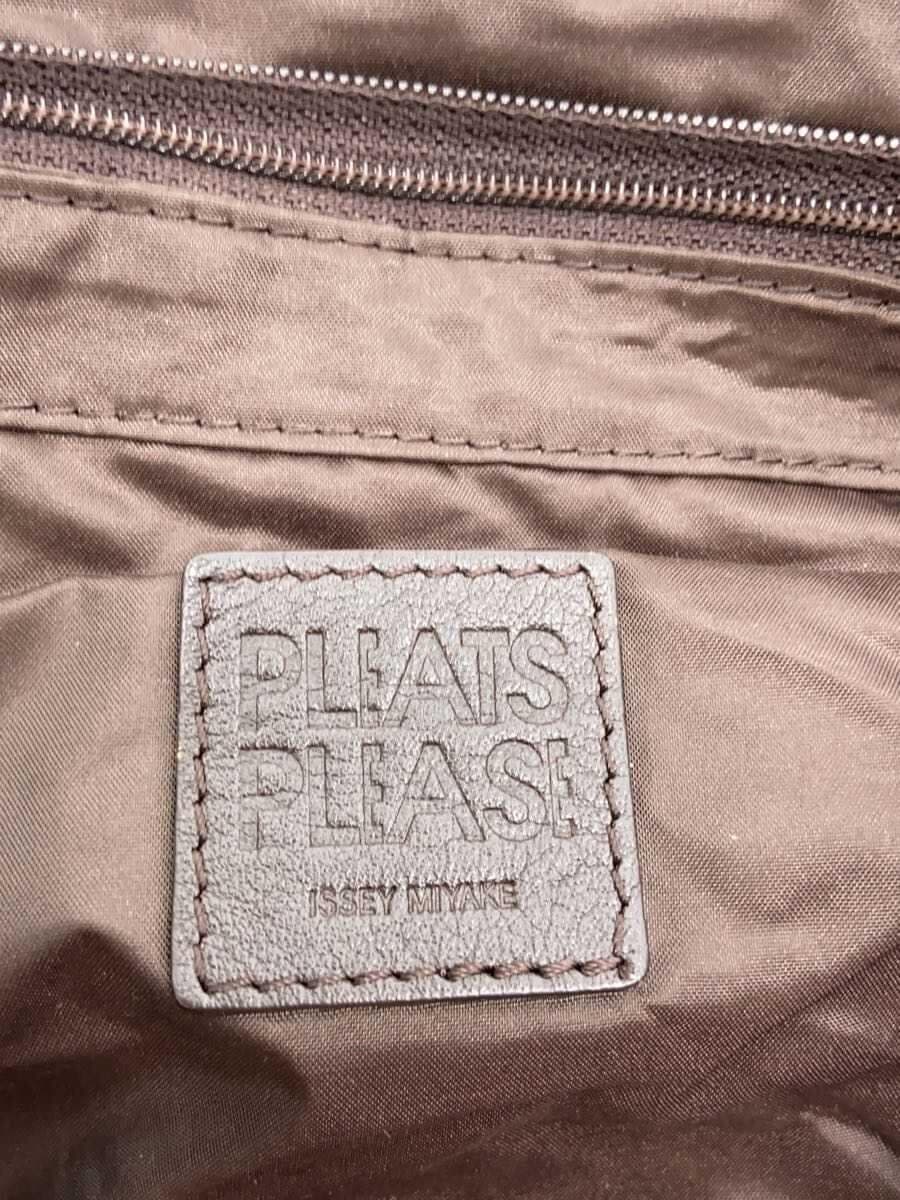 PLEATS PLEASE ISSEY MIYAKE Boston Bag Nylon BRW Solid PP04-AG631 5