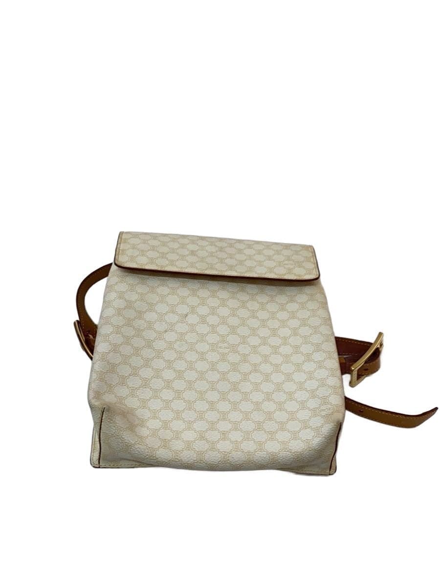 CELINE Backpack PVC WHT All Over Pattern Macadam Pattern