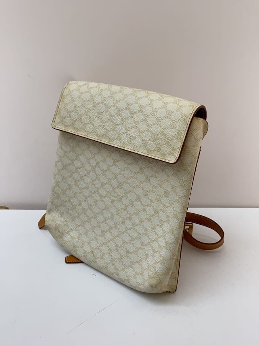 CELINE Backpack PVC WHT All Over Pattern Macadam Pattern 2