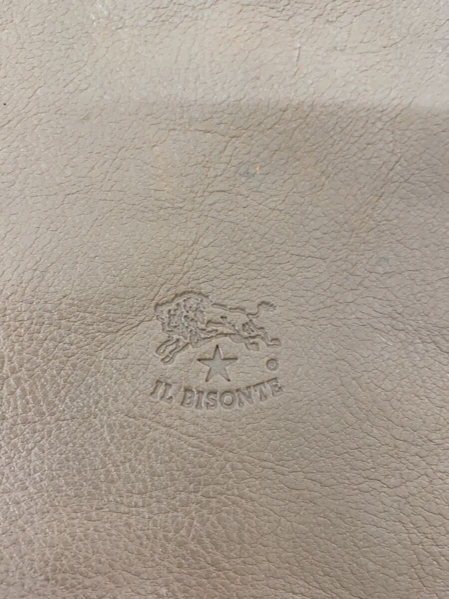 IL BISONTE Crescent Shoulder Bag Leather BEG 5