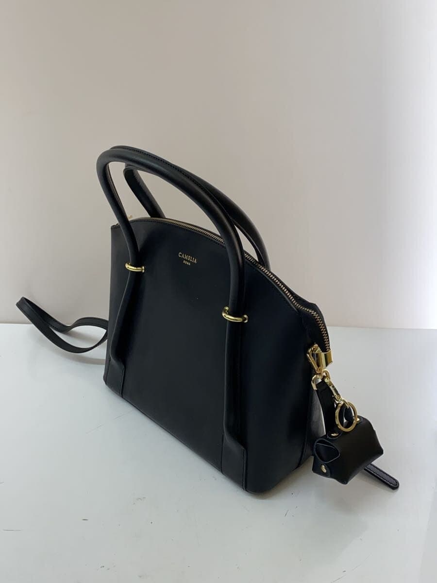 CAMELIA ROMA Shoulder Bag Leather BLK 2