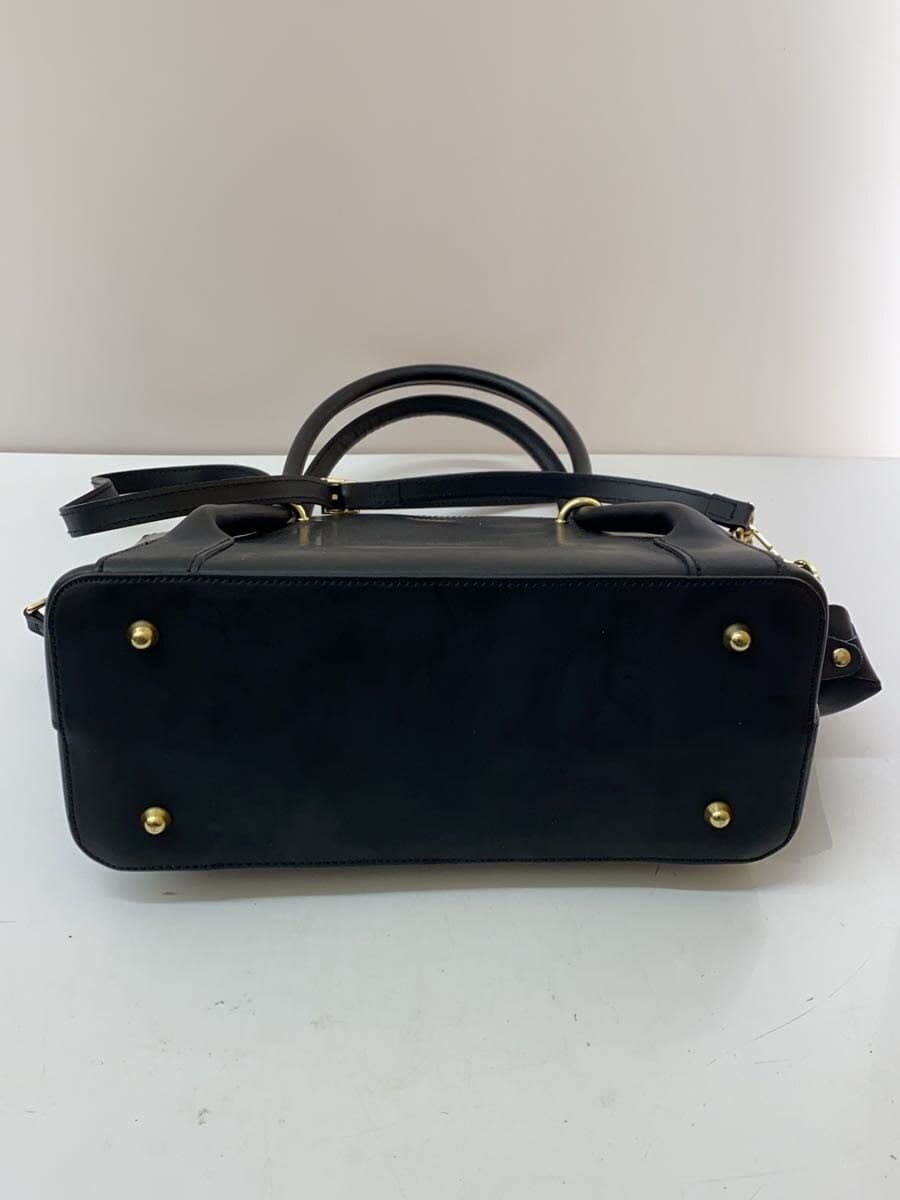 CAMELIA ROMA Shoulder Bag Leather BLK 4