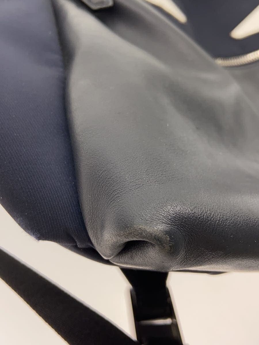 FENDIBAG BUGS Backpack Leather Navy 8