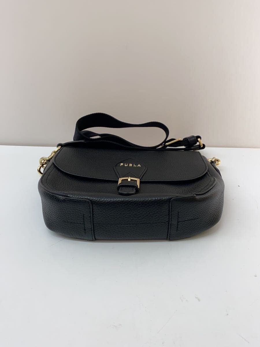 FURLA Urania Shoulder Bag BLK Solid WB00448 4