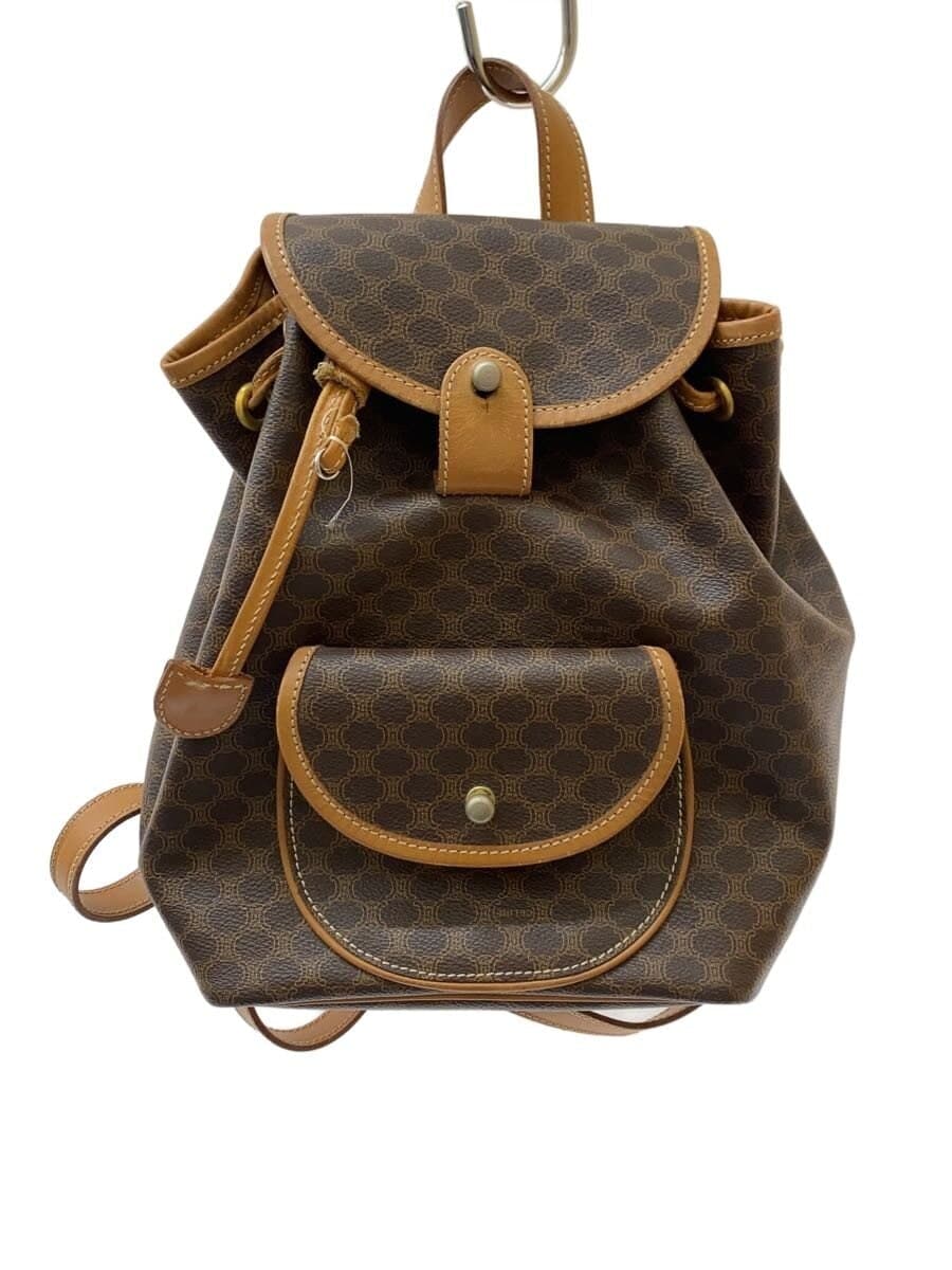 CELINE Macadam Pattern Backpack BRW