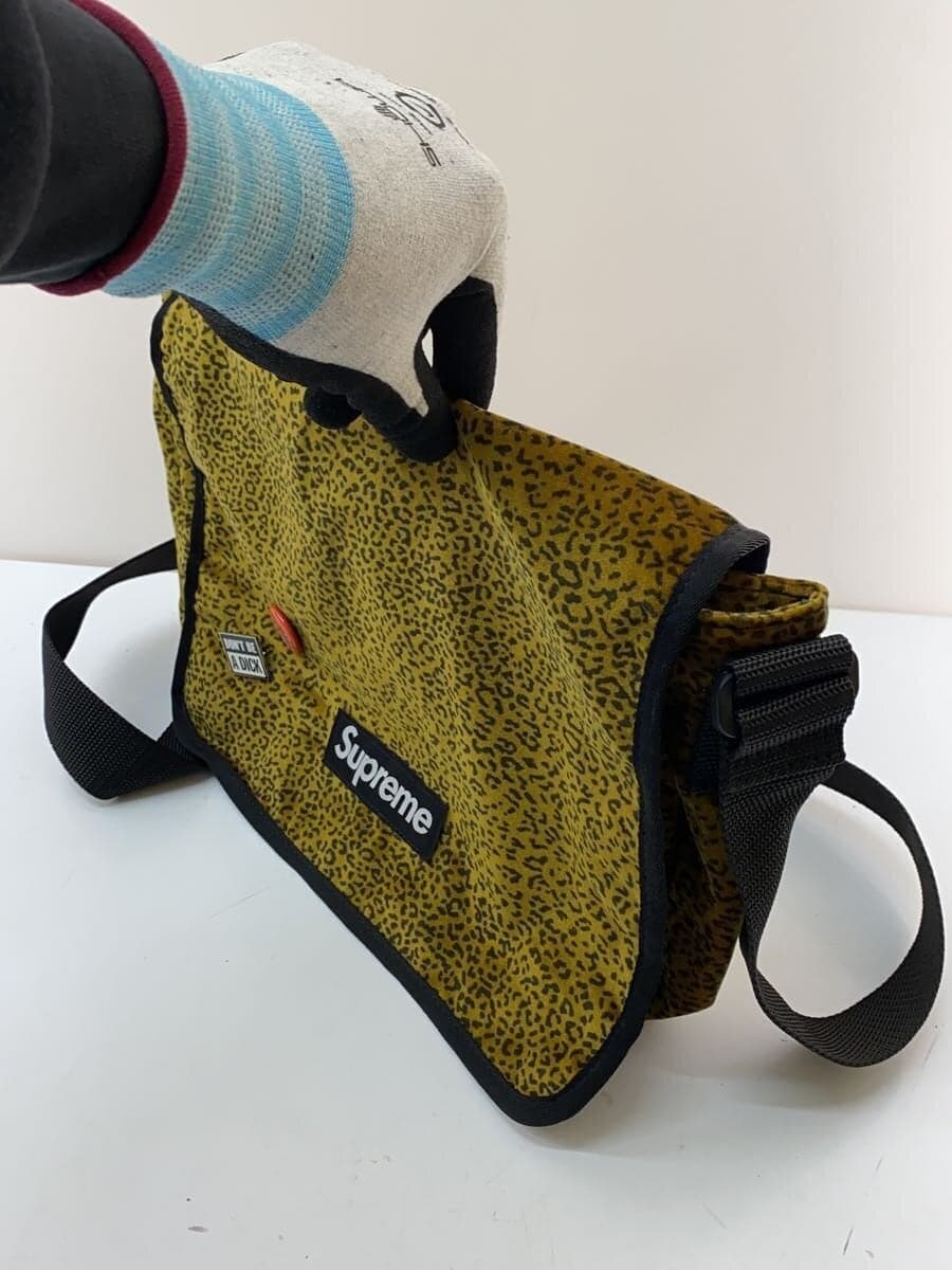 Supreme Valvet Small Messenger Bag Shoulder Bag Polyester YLW Leopard 2