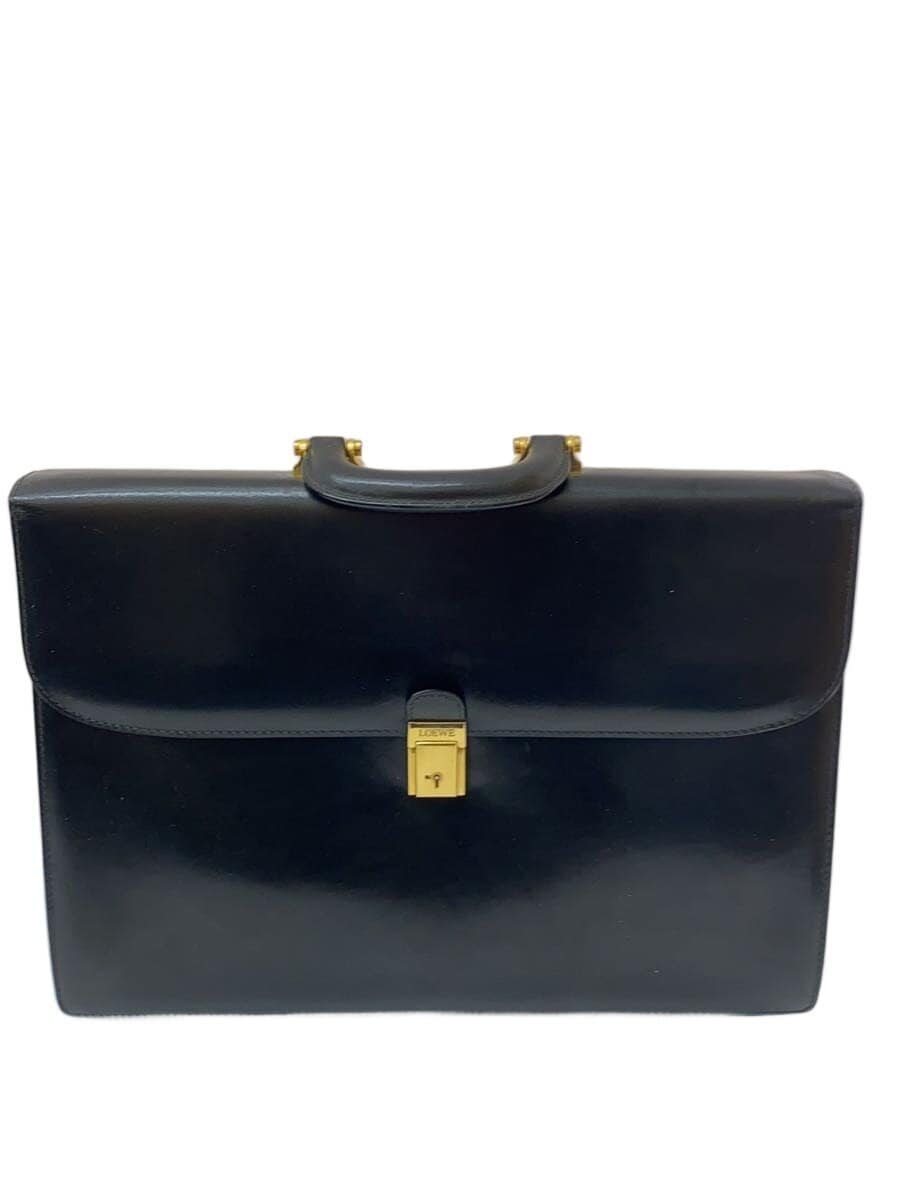 LOEWE with Key Briefcase Leather BLK