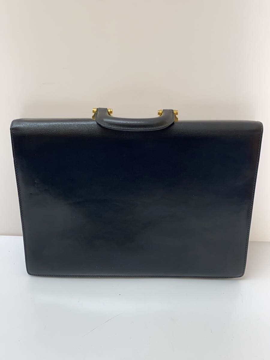 LOEWE with Key Briefcase Leather BLK 3