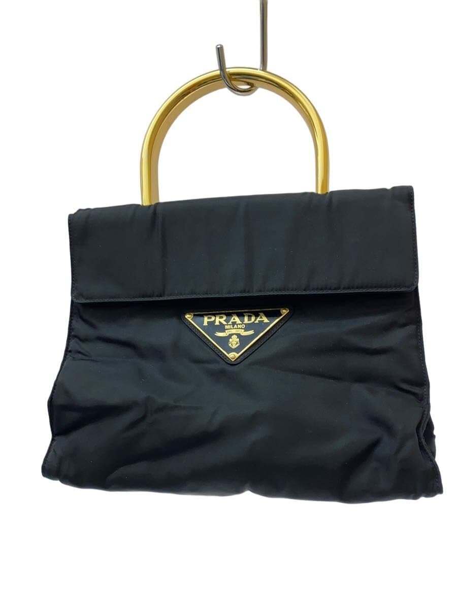 PRADATESSUTO METALLO Handbag Nylon BLK