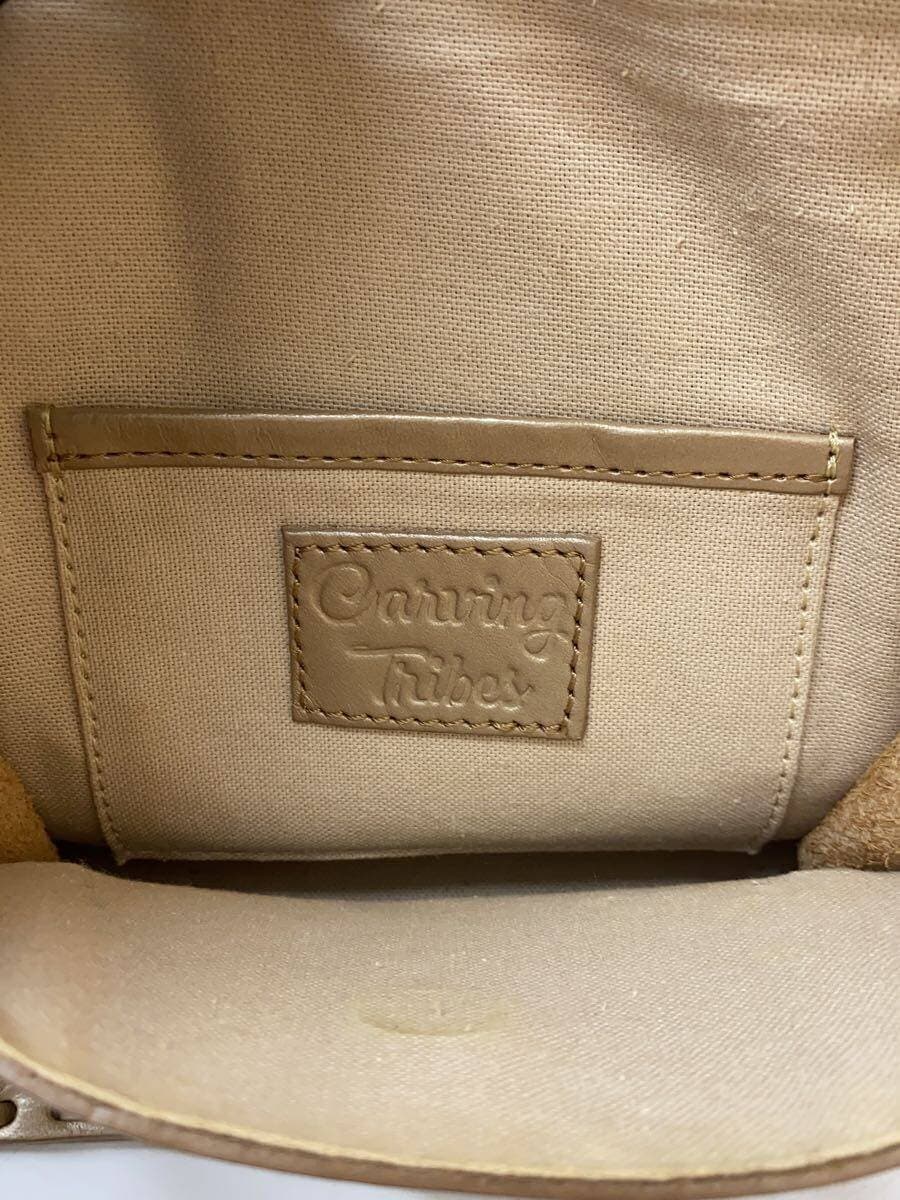 Carving Tribes Handbag Leather GLD Solid 5