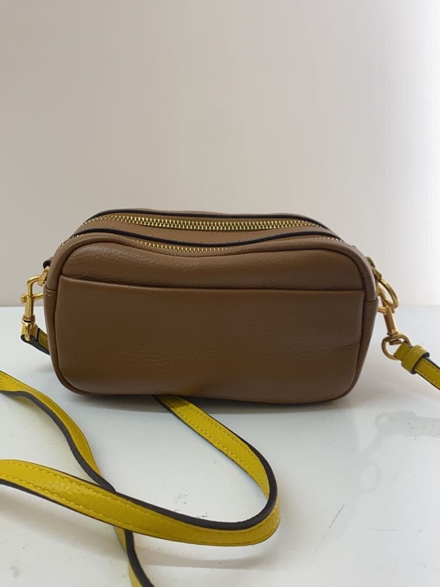 TORY BURCH Perry Bombe Shoulder Bag Leather BEG 3