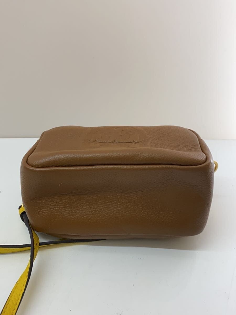 TORY BURCH Perry Bombe Shoulder Bag Leather BEG 4