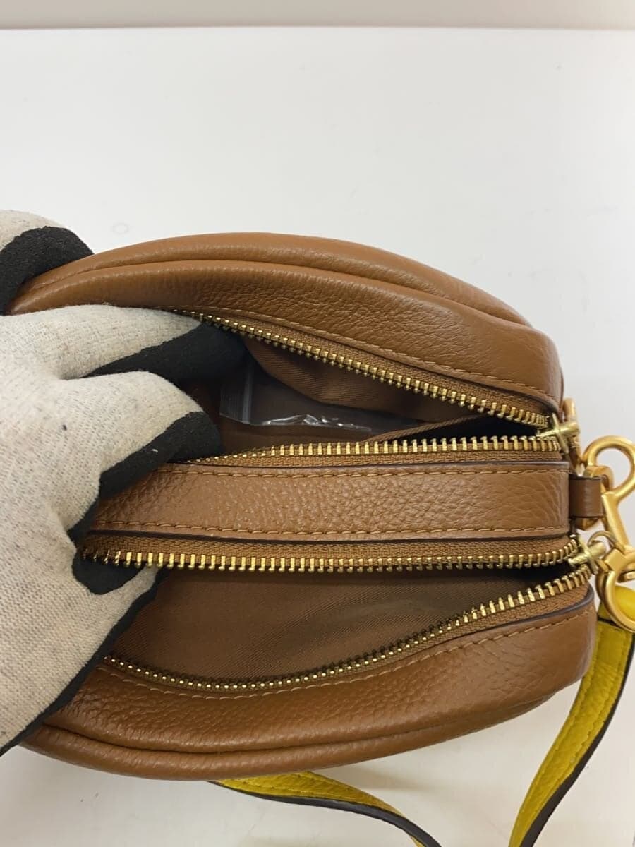 TORY BURCH Perry Bombe Shoulder Bag Leather BEG 6