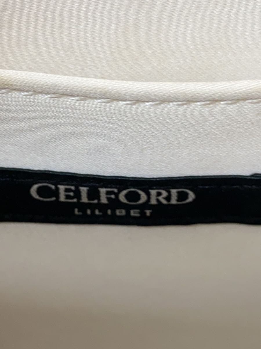 CELFORD Bejeweled Studded Fur Pochette Handbag Fur Beige CWGB244510 5