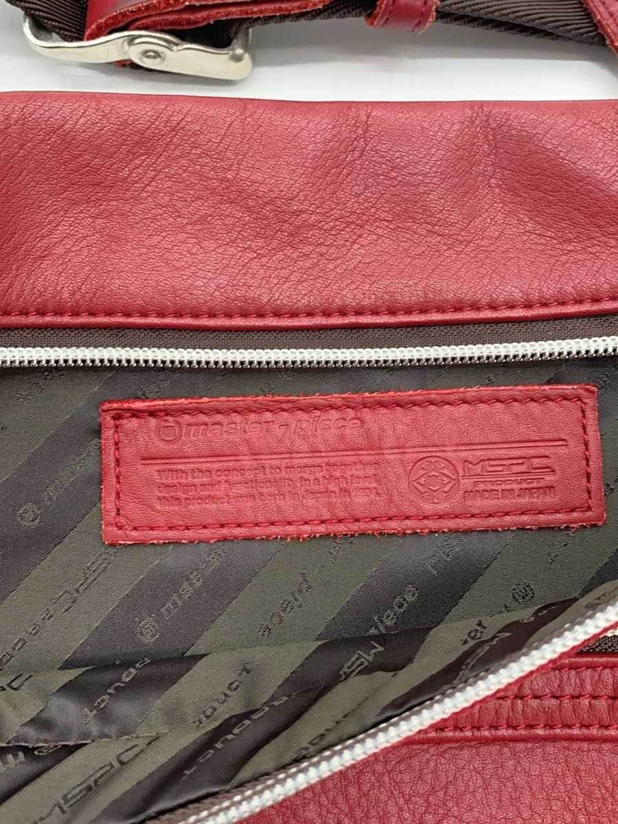 MSPC(master-piece)Shoulder Bag Leather RED Solid 5
