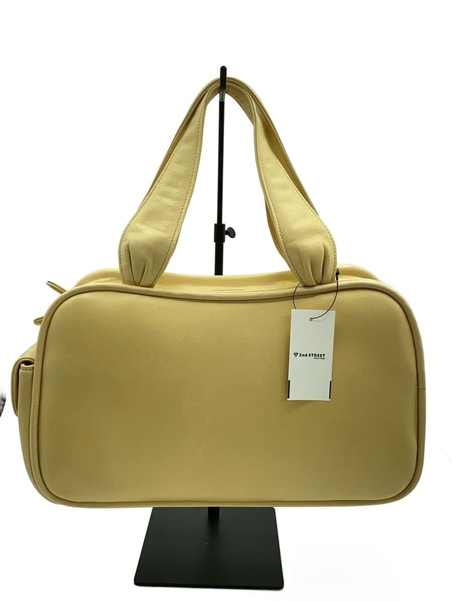 Kitamura Handbag Leather YLW Solid