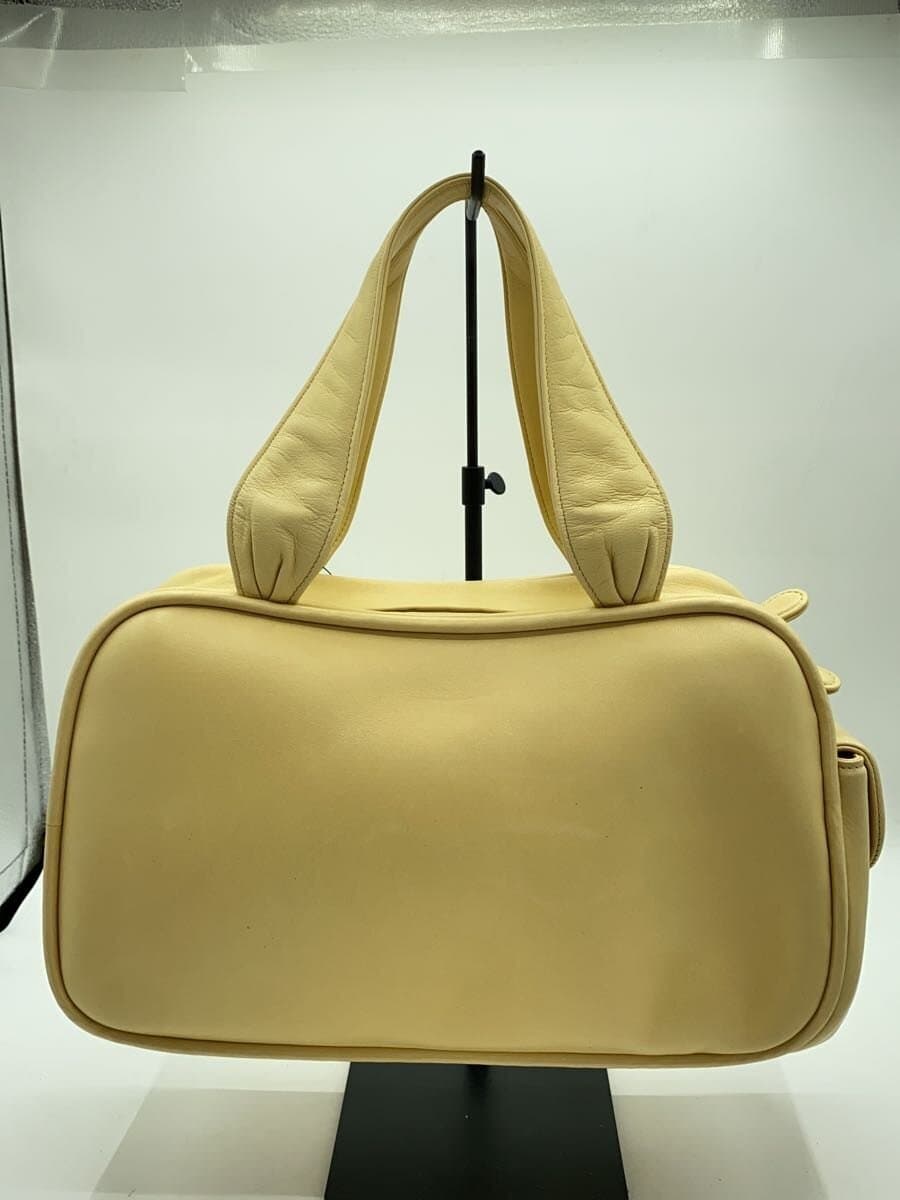 Kitamura Handbag Leather YLW Solid 3