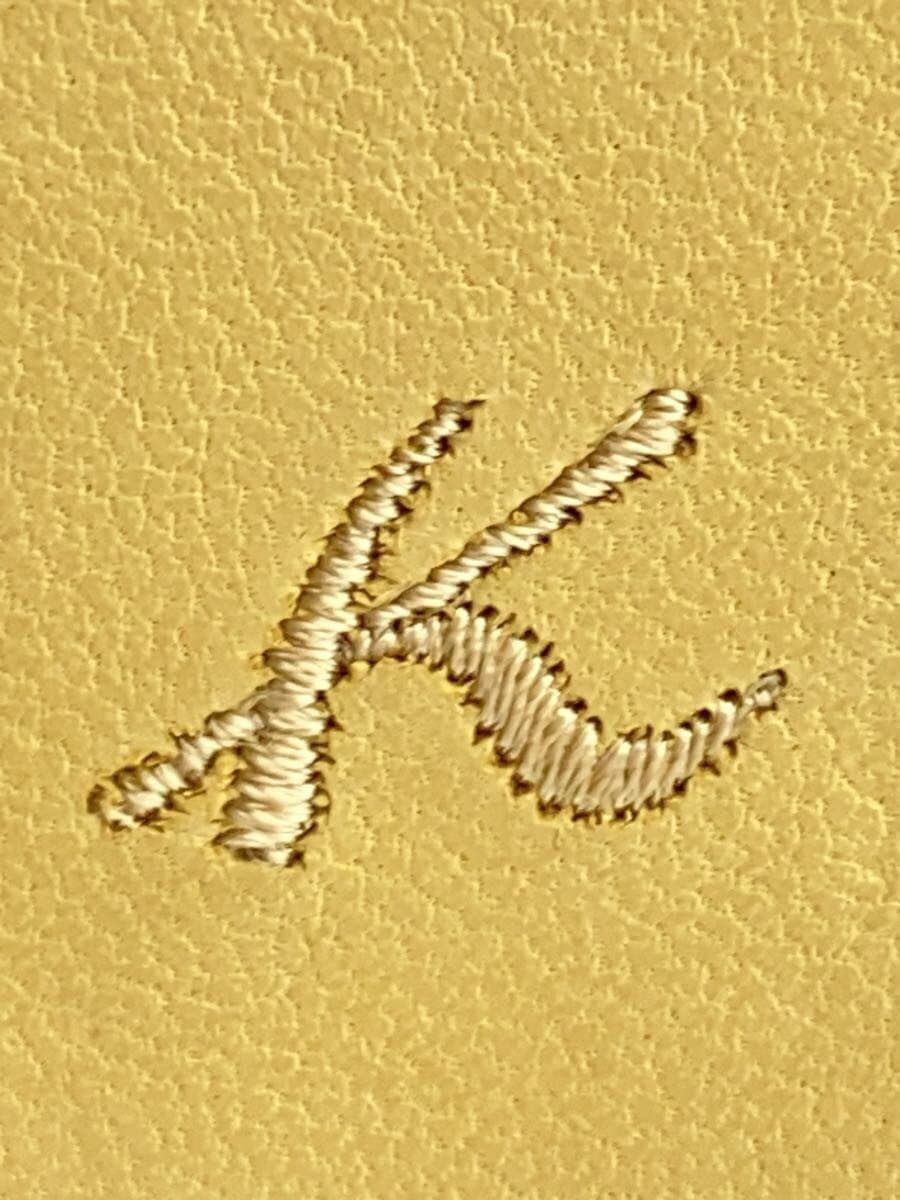 Kitamura Handbag Leather YLW Solid 5
