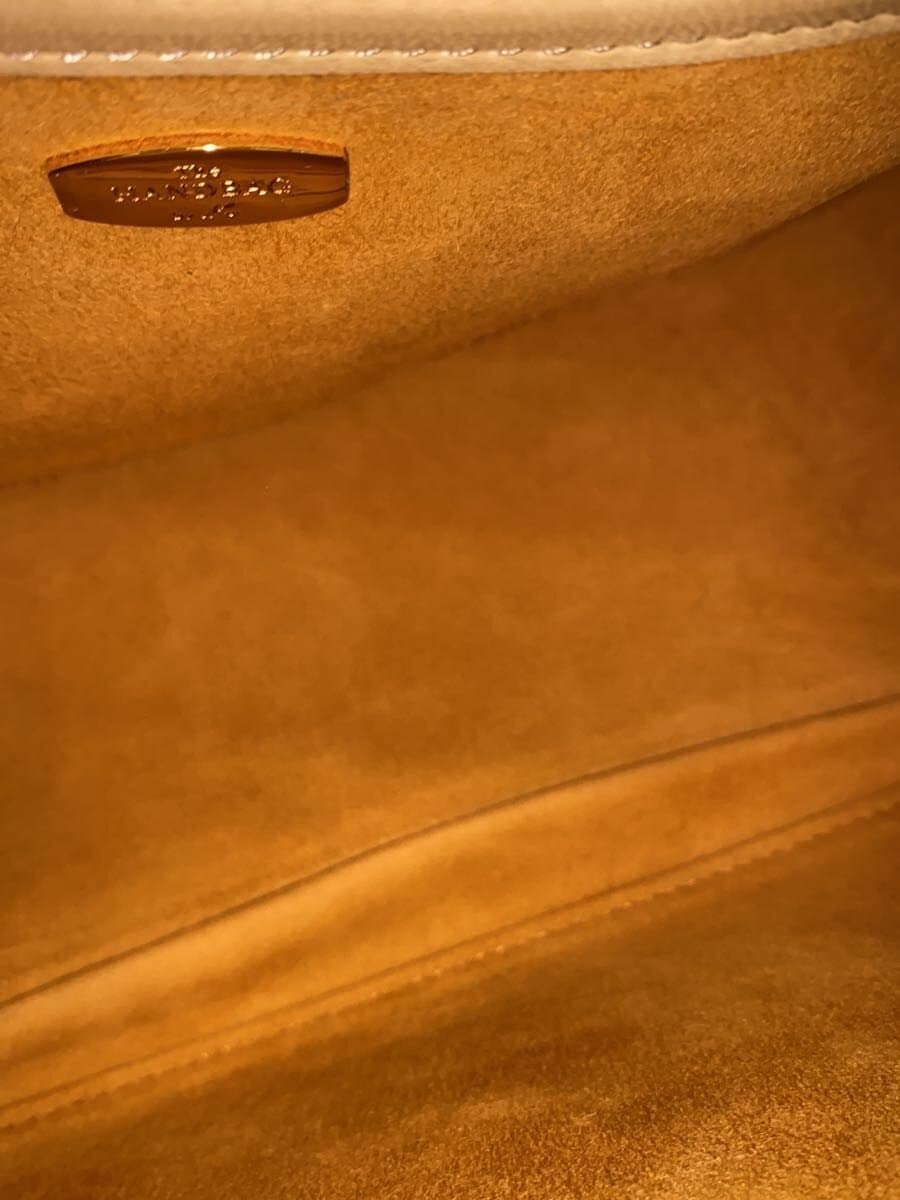 Kitamura Handbag Leather YLW Solid 6