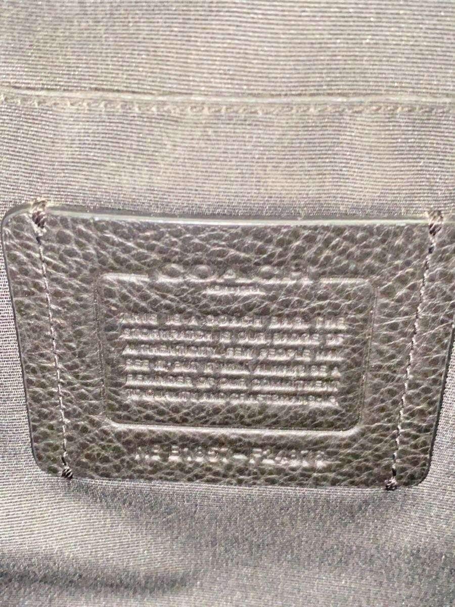 COACH Shoulder Bag Leather BLK F24876 5