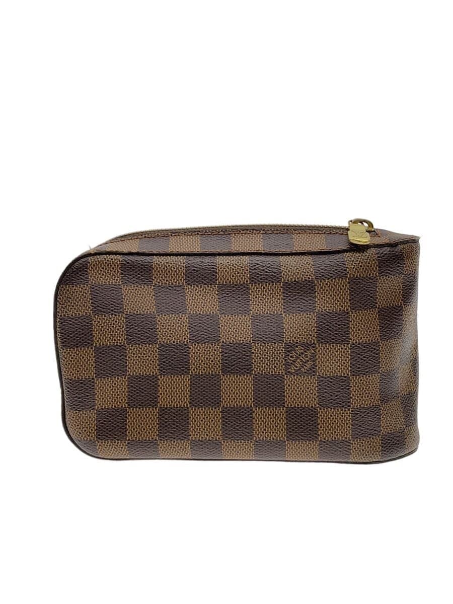 LOUIS VUITTON Geronimos Damier Ebene PVC BRW All-over pattern Crack near side