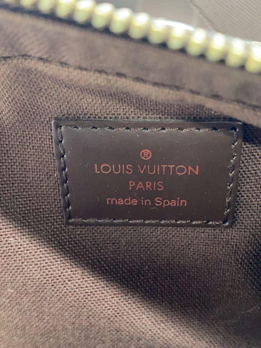 LOUIS VUITTON Geronimos Damier Ebene PVC BRW All-over pattern Crack near side 5