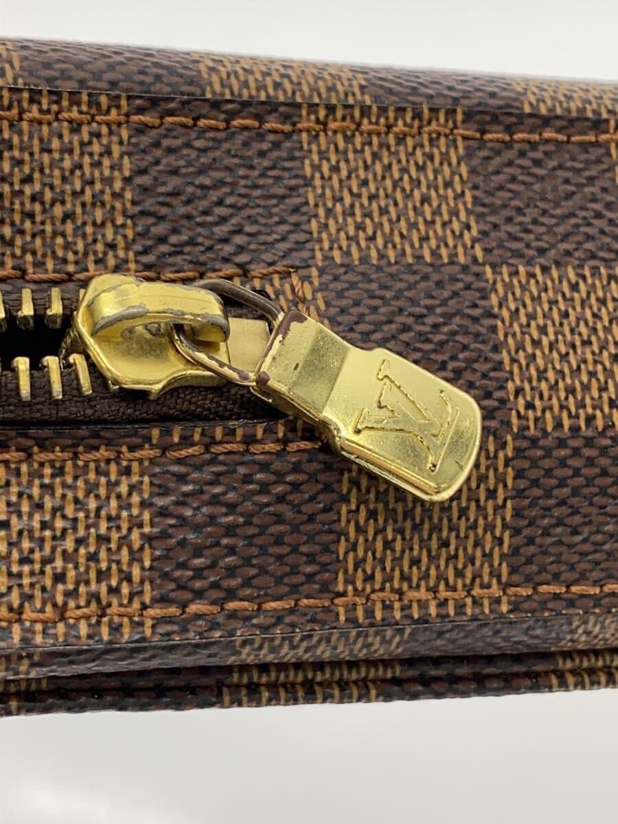 LOUIS VUITTON Geronimos Damier Ebene PVC BRW All-over pattern Crack near side 7