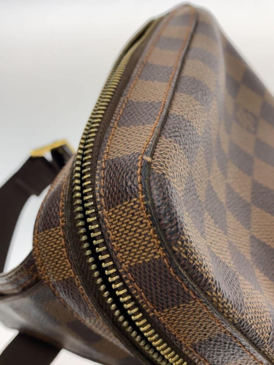 LOUIS VUITTON Geronimos Damier Ebene PVC BRW All-over pattern Crack near side 8