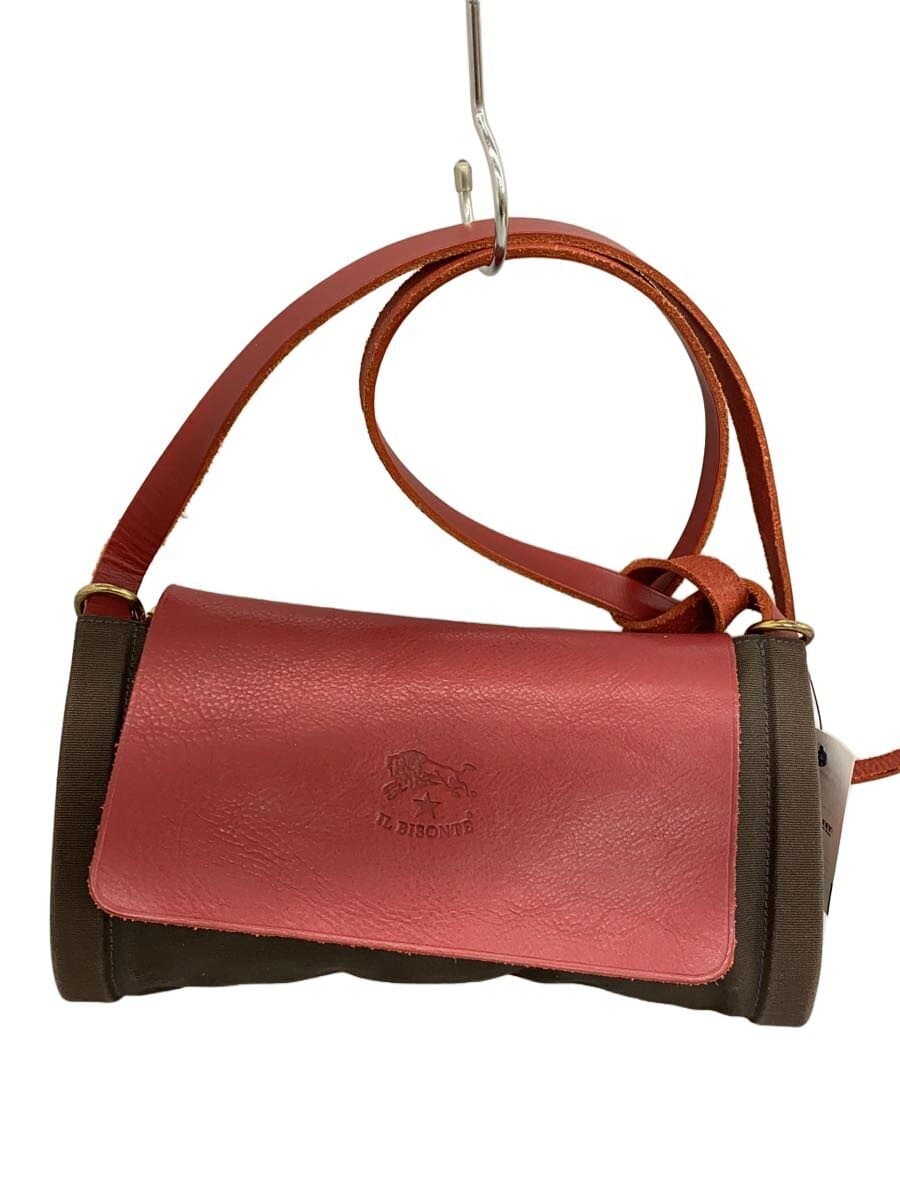 IL BISONTE Shoulder Bag Leather RED