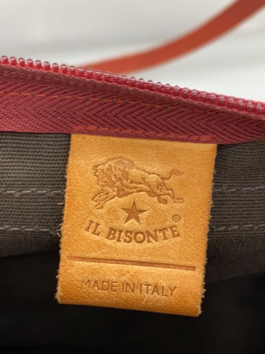 IL BISONTE Shoulder Bag Leather RED 5
