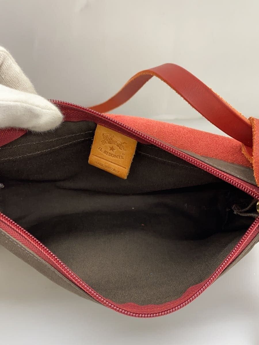IL BISONTE Shoulder Bag Leather RED 6