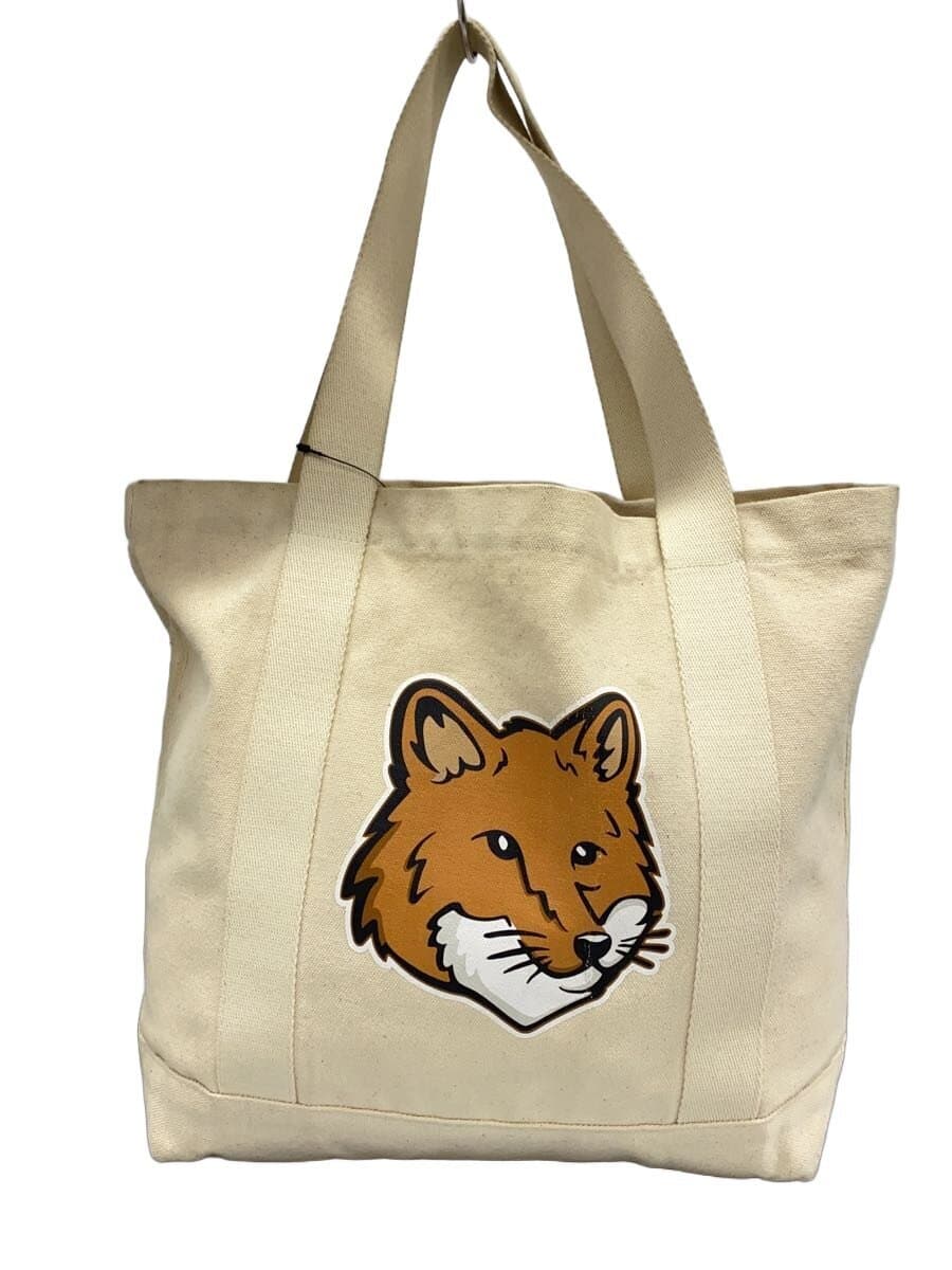 MAISON KITSUNE Tote Bag Cotton IVO Solid LW05101WW0050