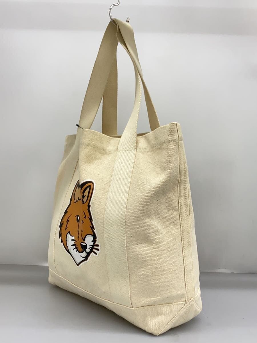 MAISON KITSUNE Tote Bag Cotton IVO Solid LW05101WW0050 2