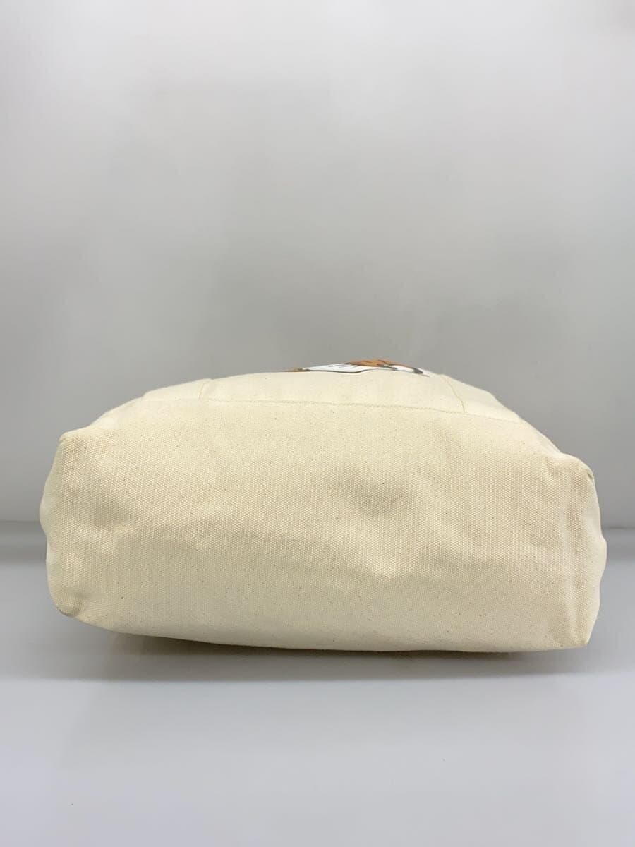 MAISON KITSUNE Tote Bag Cotton IVO Solid LW05101WW0050 4