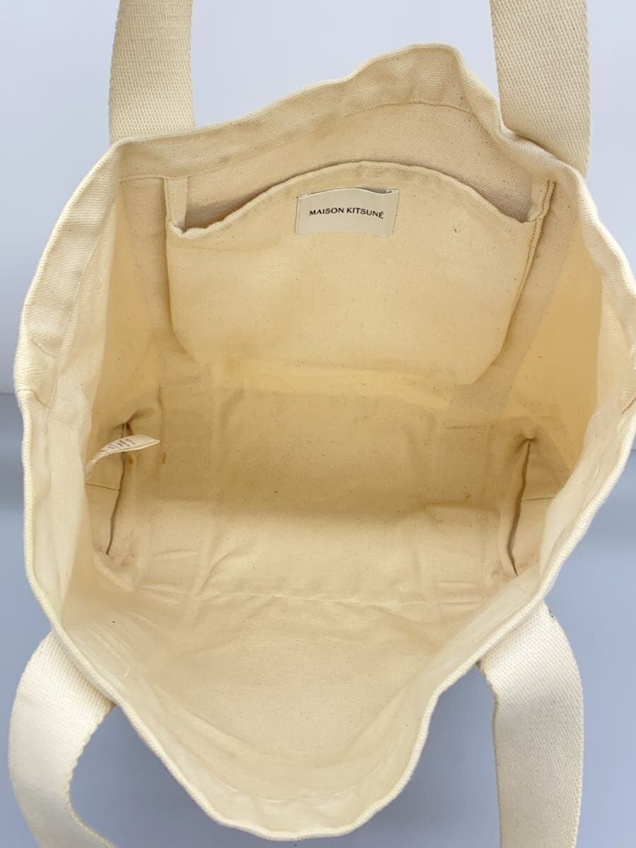 MAISON KITSUNE Tote Bag Cotton IVO Solid LW05101WW0050 6
