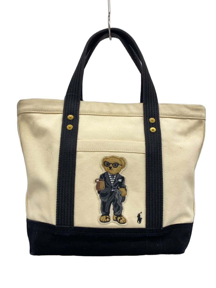 POLO RALPH LAUREN Tote Bag Cotton IVO Solid 0200012771