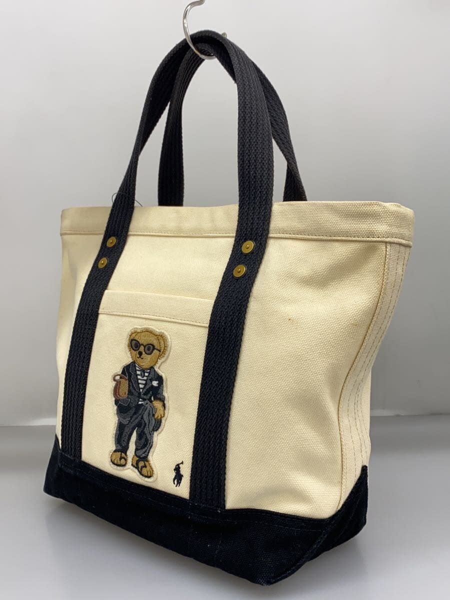 POLO RALPH LAUREN Tote Bag Cotton IVO Solid 0200012771 2