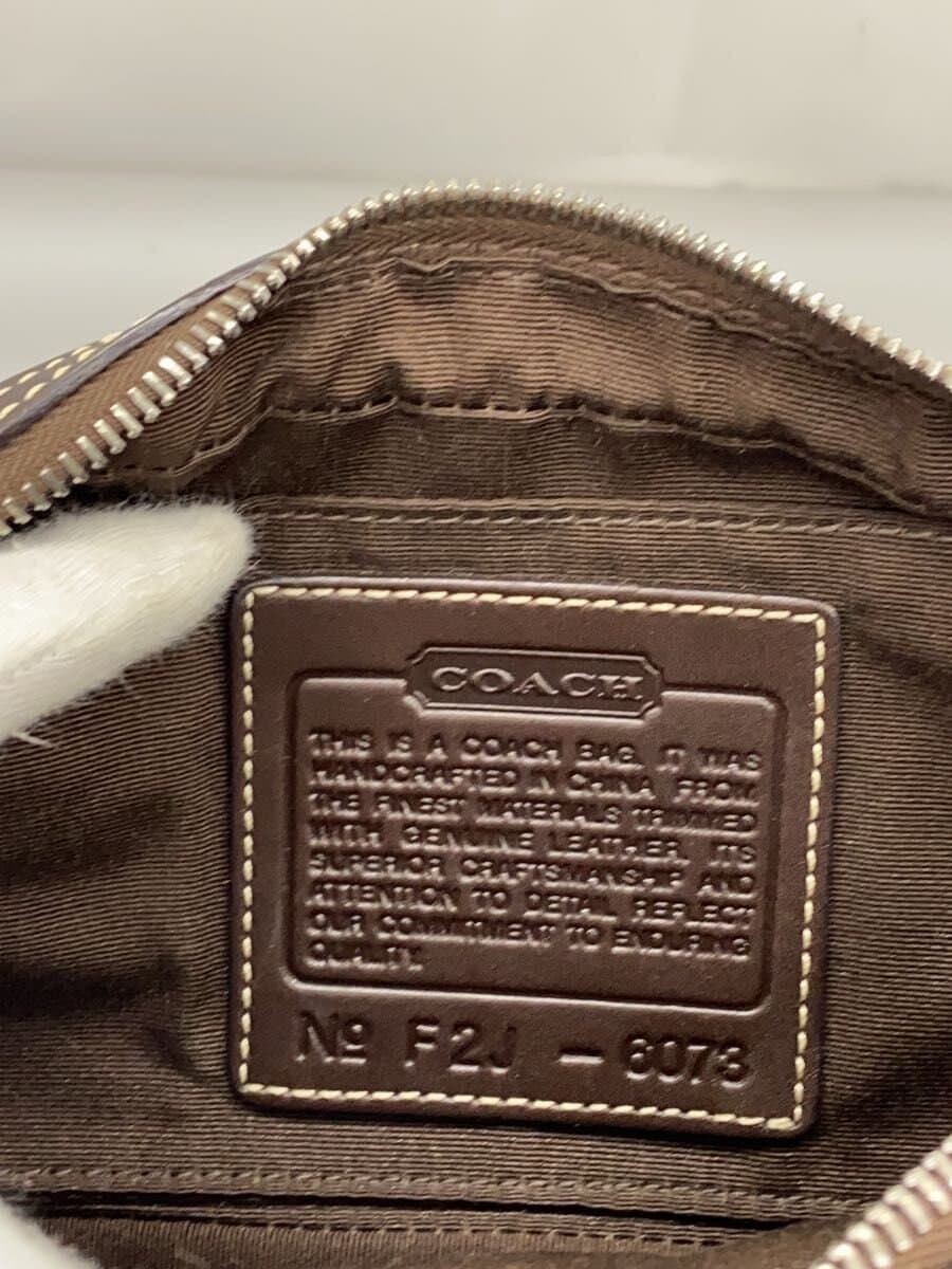 COACH Shoulder Bag_Signature_Beige Canvas BRW All Over Pattern 5