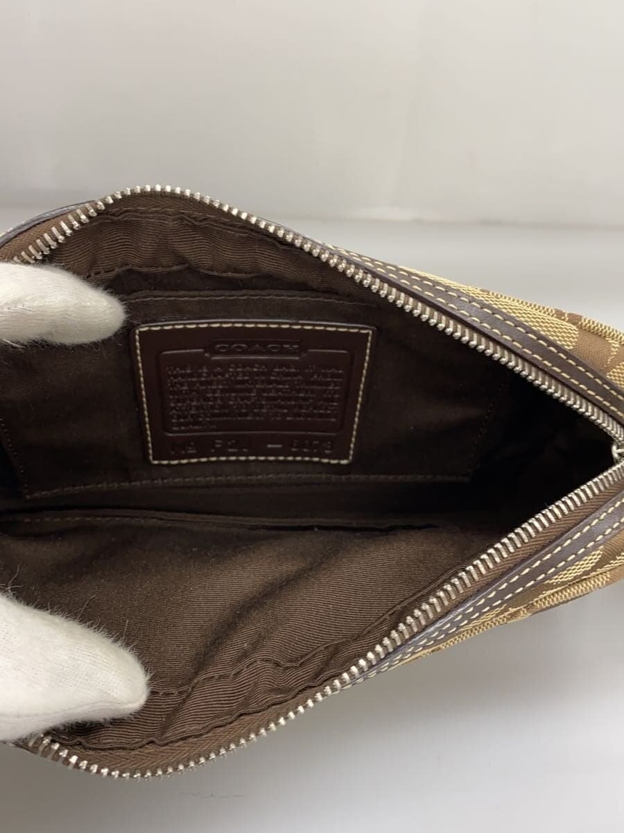 COACH Shoulder Bag_Signature_Beige Canvas BRW All Over Pattern 6