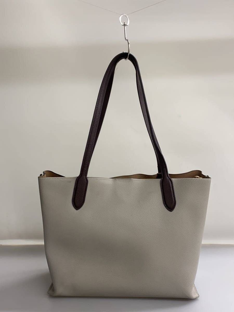 COACH Willow Tote_Color Block_With Signature Canvas Interior Leather GRY Solid 3