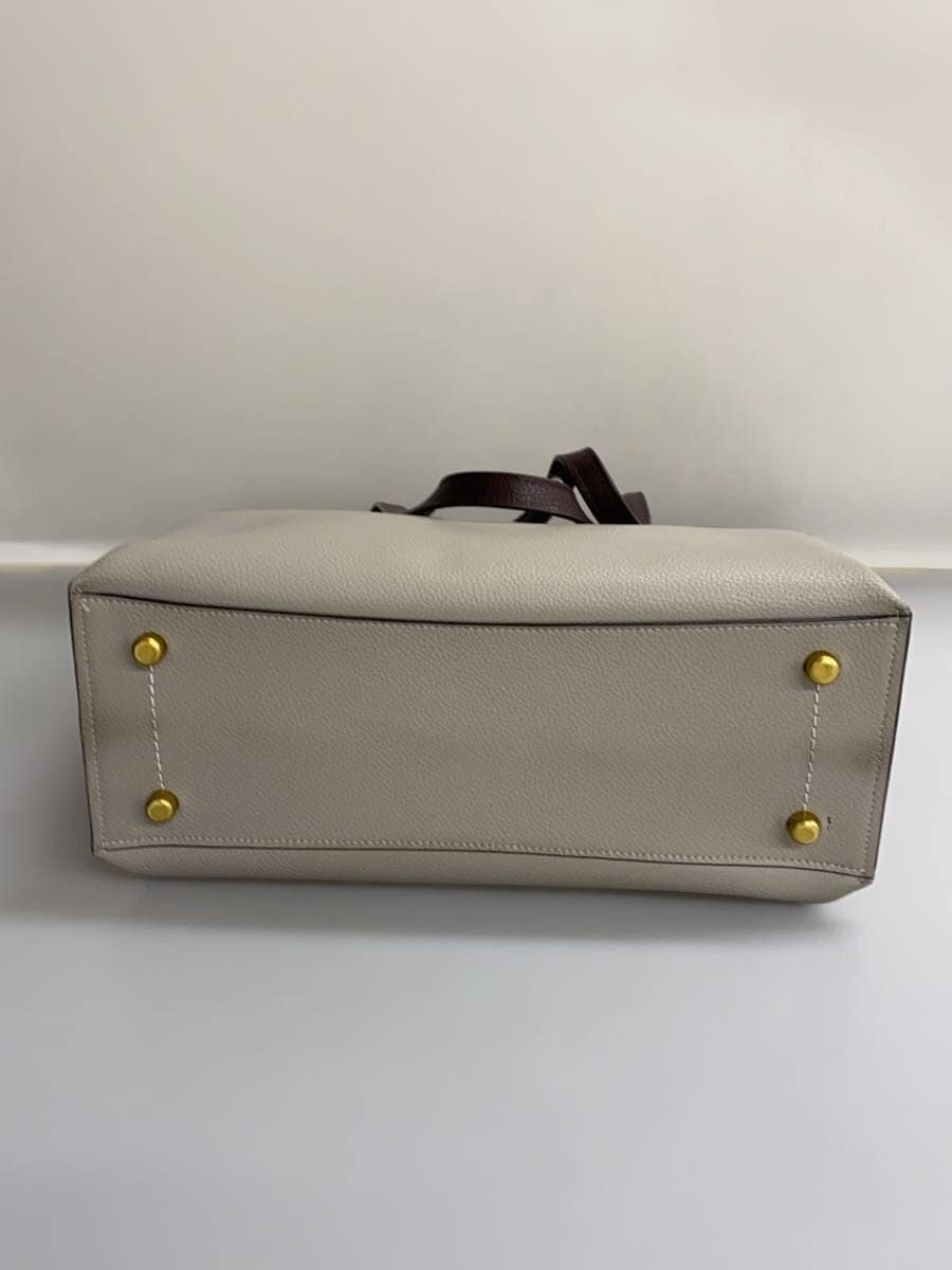 COACH Willow Tote_Color Block_With Signature Canvas Interior Leather GRY Solid 4