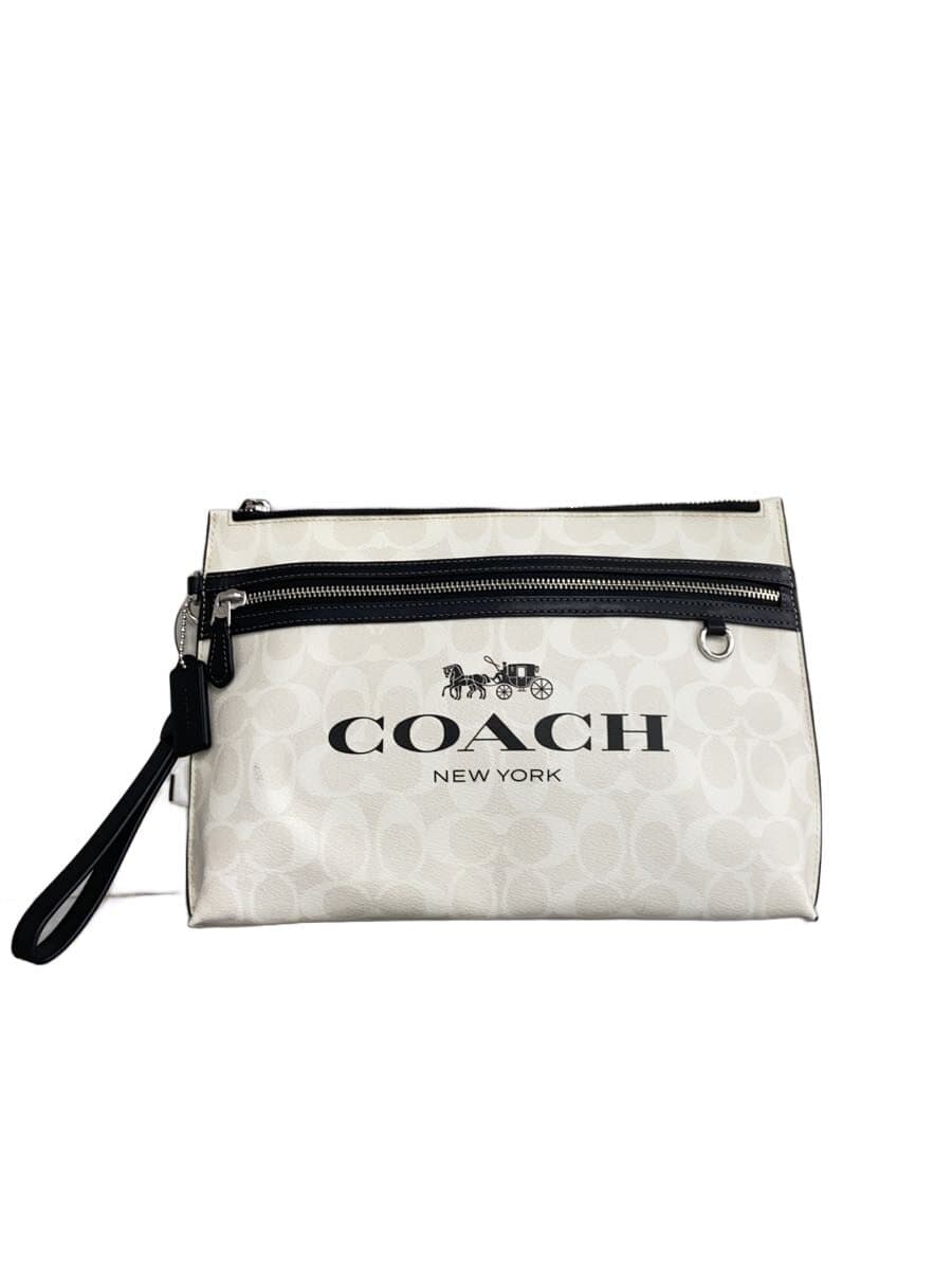 COACH Pouch PVC WHT CP198