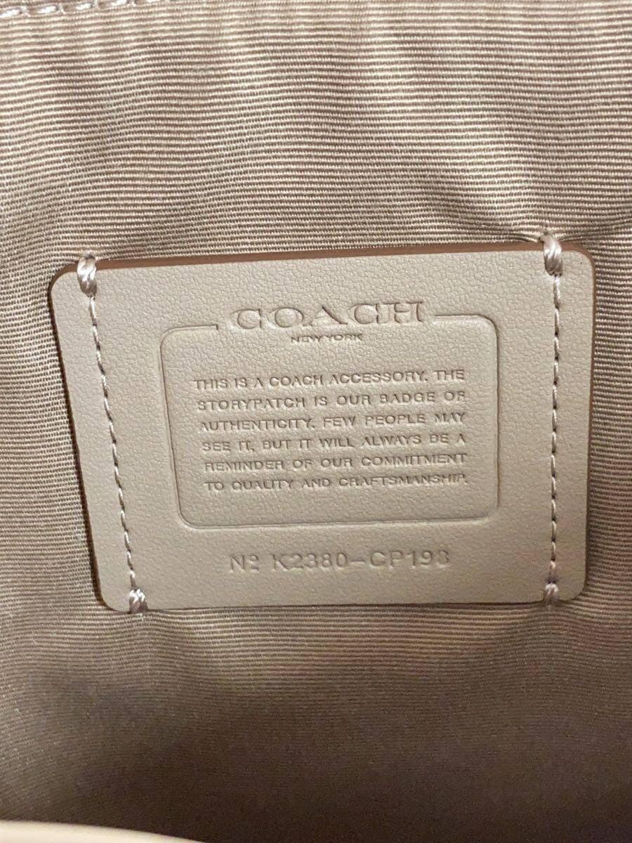 COACH Pouch PVC WHT CP198 5